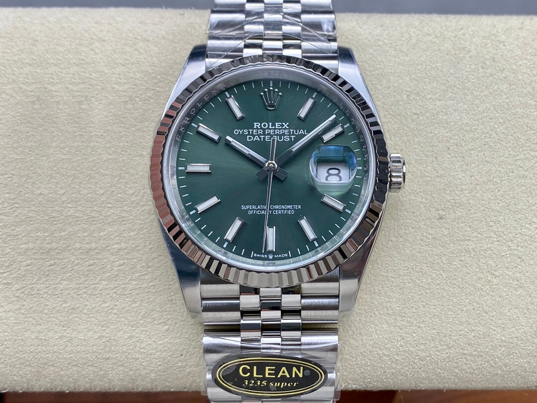 Best Replica Replica Rolex Datejust M126234-0051 36MM 1:1 Best Edition Clean Factory Green Dial - Colareps