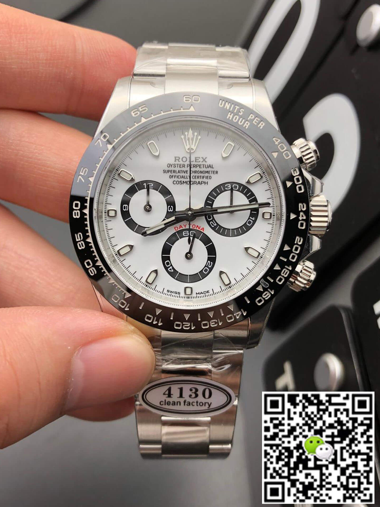 Best Replica Replica Rolex Cosmograph Daytona M116500LN-0001 1:1 Best Edition Clean Factory V2 White Dial - Colareps