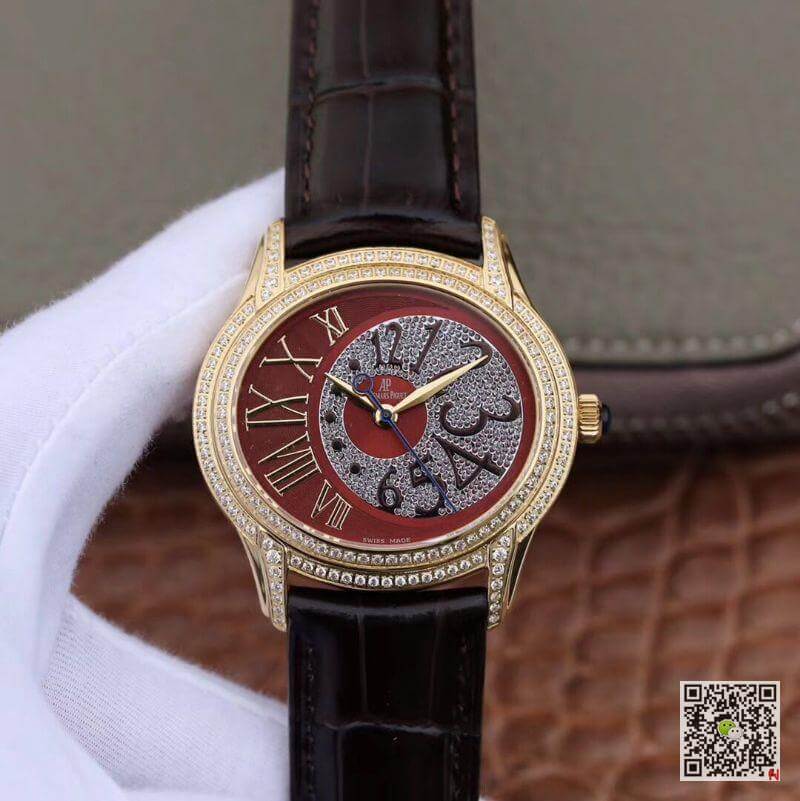 Best Replica Replica Audemars Piguet Millenary Ladies 77302BA.ZZ.D094CR.01 1:1 Best Edition Swiss Caliber 2325 - Colareps