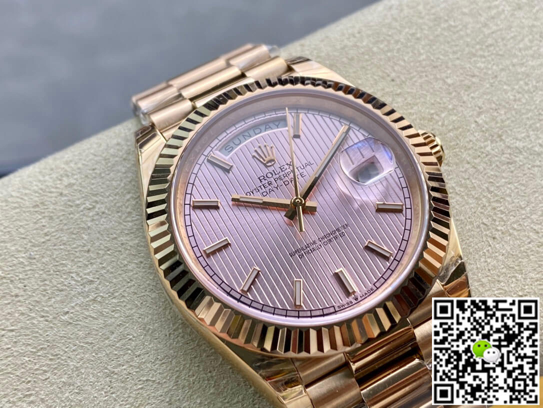 Best Replica Replica Rolex Day Date M228235-0005 1:1 Best Edition EW Factory Rose Gold - Colareps