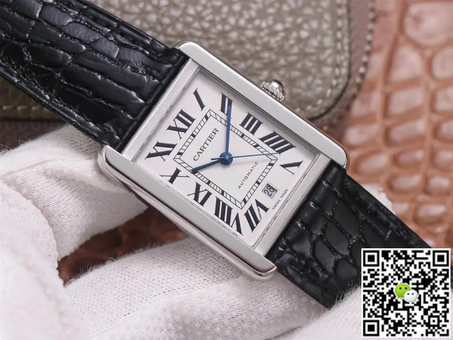 Best Replica Replica Cartier Tank WSTA0029 1:1 Best Edition V9 Factory White Dial - Colareps