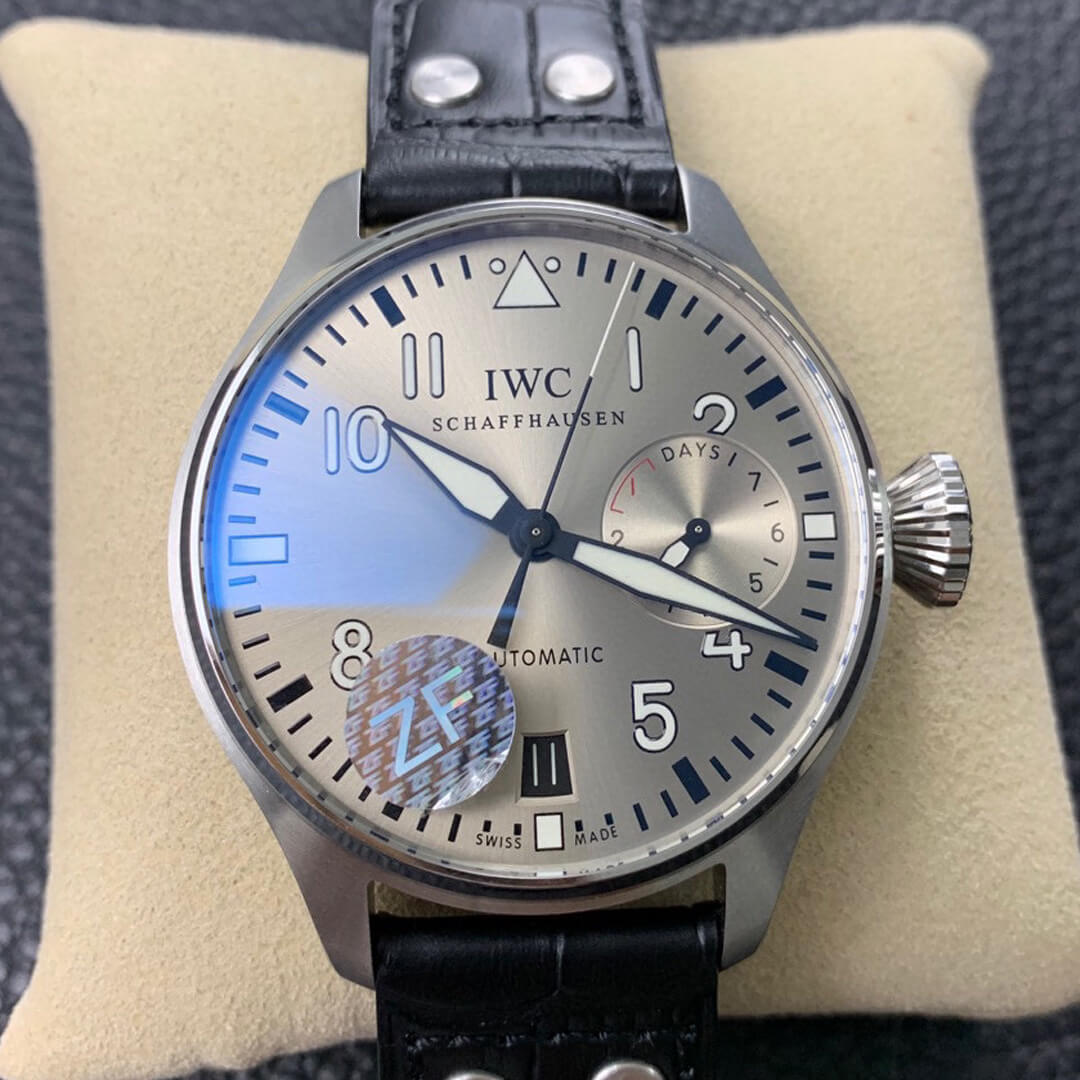 Best Replica Replica IWC Big Pilot IW500906 1:1 Best Edition ZF Factory Rhodium Dial - Colareps