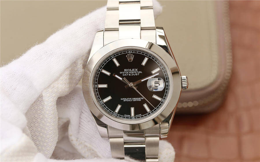 Best Replica Replica Rolex Datejust M126300-0011 1:1 Best Edition EW Factory Black Dial - Colareps