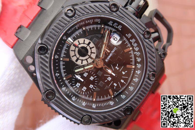 Best Replica Replica Audemars Piguet Royal Oak Offshore 26165IO.OO.A002CA.02 Noob Factory 1:1 Best Edition Swiss ETA7750 Black Dial - Colareps