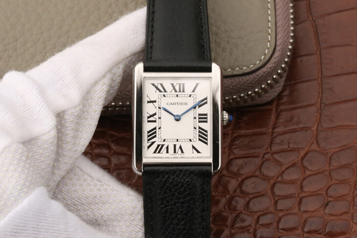 Best Replica Cartier Replica Tank WSTA0028 1:1 Best Edition K11 Factory White Dial - Colareps