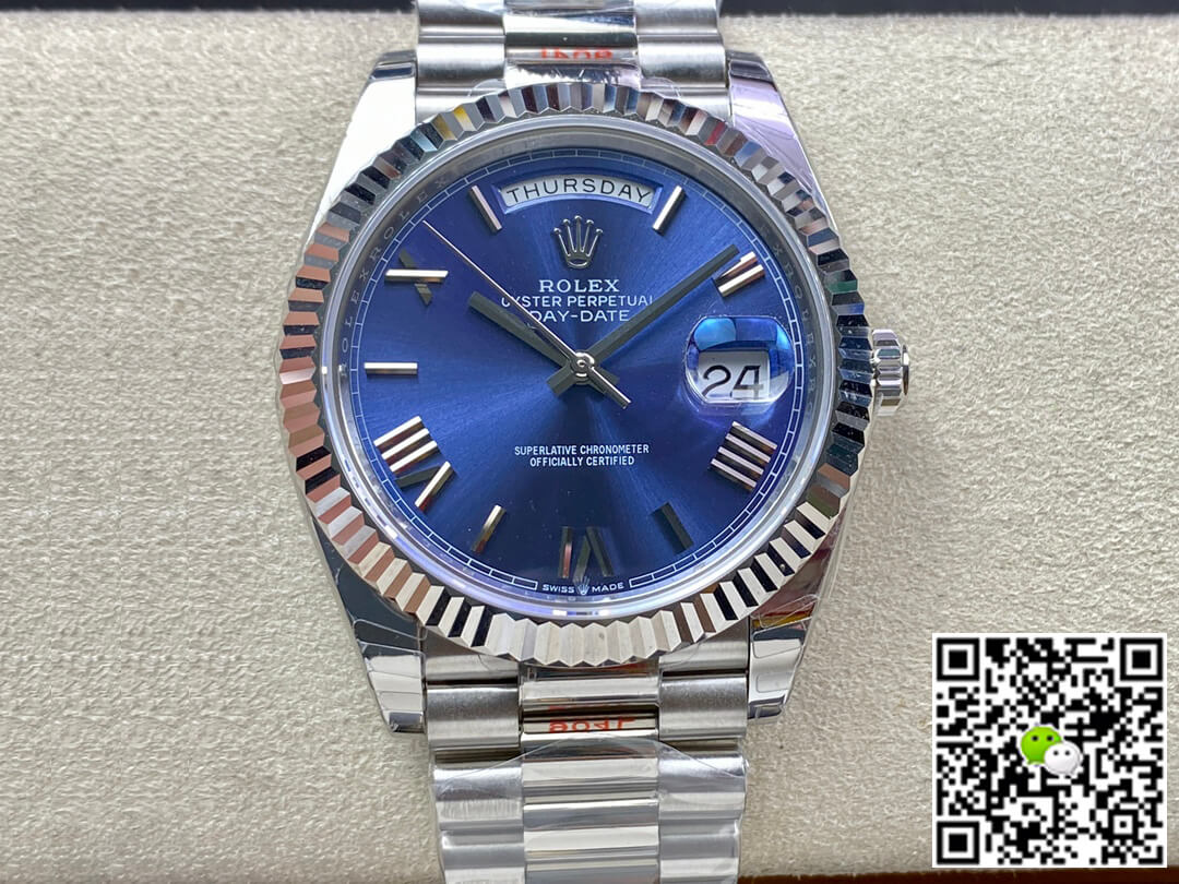 Best Replica Replica Rolex Day Date M228236-0007 1:1 Best Edition EW Factory Blue Dial - Colareps