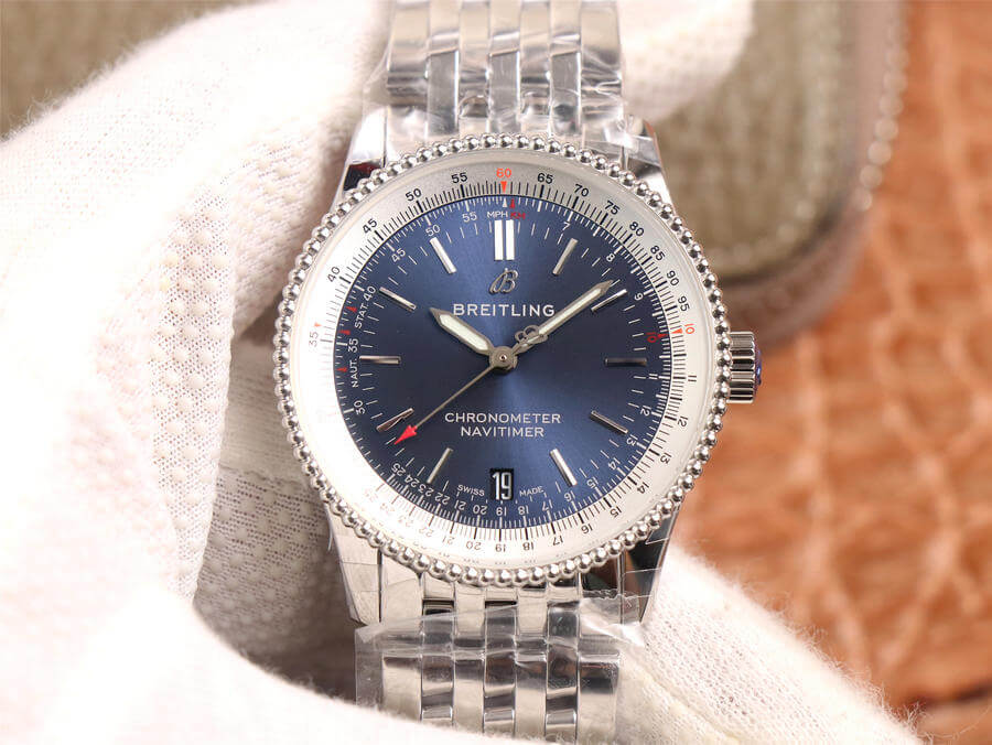 Best Replica Replica Breitling Navitimer Automatic 38 A17325211C1A1 1:1 Best Edition KOR Factory Blue Dial Swiss SW200 - Colareps