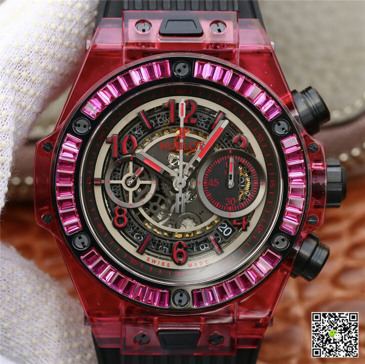 Best Replica Replica Hublot Big Bang 411.JX.4802.RT 1:1 Best Edition Red Case Black Strap - Colareps
