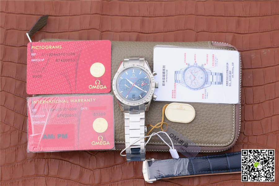 Best Replica OMEGA Replica Speedmaster 331.10.42.51.03.001 1:1 Best Edition OM Factory Blue Dial - Colareps
