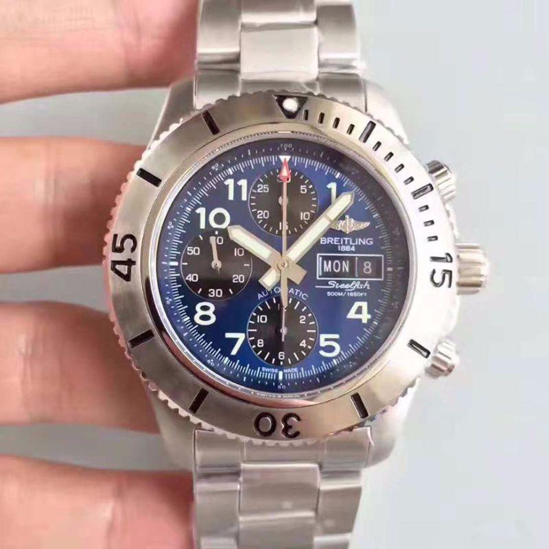 Best Replica Breitling Replica Superocean Steelfish A13341C3/C893/162A GF Factory Men Watches 1:1 Best Edition Swiss ETA7750 - Colareps