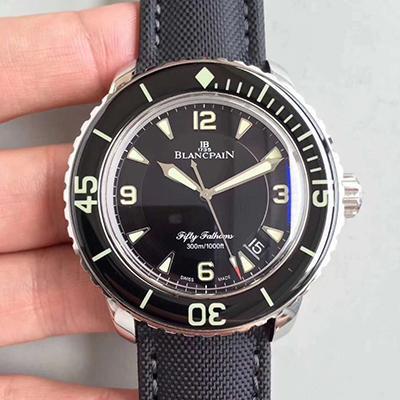Best Replica Replica Blancpain Fifty Fathoms 5015-1130-52 ZF Factory 1:1 Best Edition Swiss ETA2836-2 Black Sail-canvas Strap - Colareps