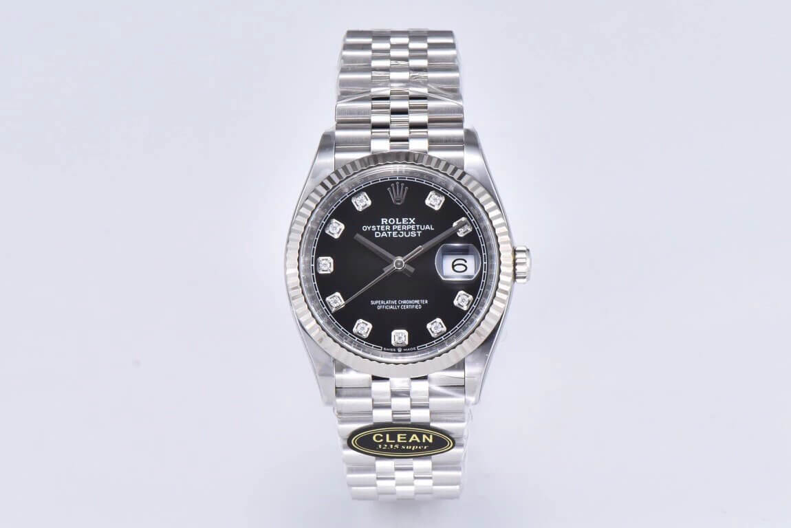 Best Replica Replica Rolex Datejust M126234-0027 36MM 1:1 Best Edition Clean Factory Black Dial - Colareps