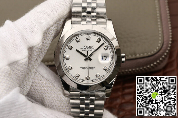 Best Replica Replica Rolex Datejust M126300 1:1 Best Edition EW Factory Diamond-set Dial - Colareps
