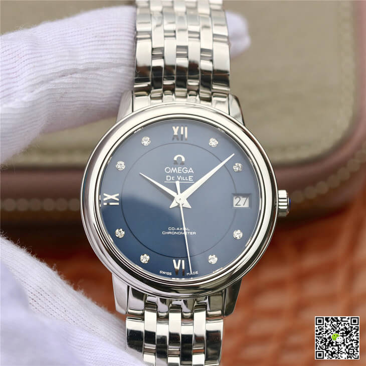 Best Replica Replica Omega De Ville 424.10.33.20.53.001 1:1 Best Edition MKS Factory Diamond Dial - Colareps