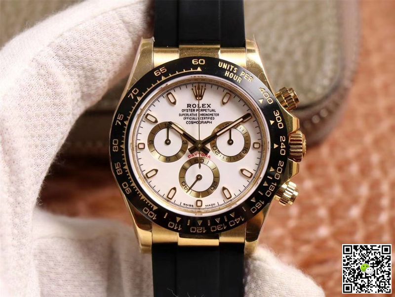 Best Replica Rolex Daytona Replica M116518LN-0041 1:1 Best Edition Noob Factory White Dial Swiss ETA4130 - Colareps