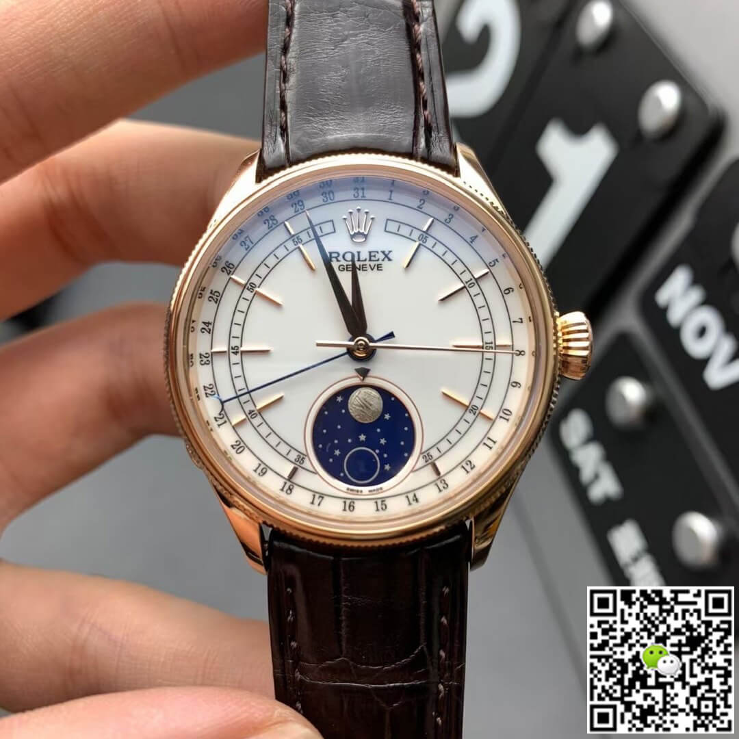 Best Replica Replica Rolex Cellini M50535-0002 1:1 Best Edition KZ Factory White Dial - Colareps