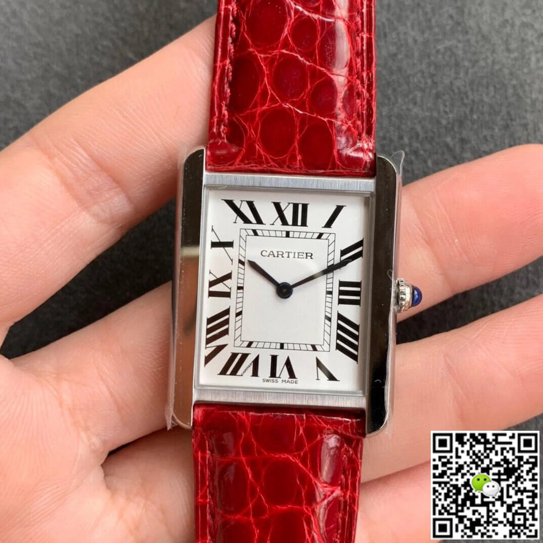 Best Replica Replica Cartier Tank W5200005 1:1 Best Edition K11 Factory White Dial - Colareps