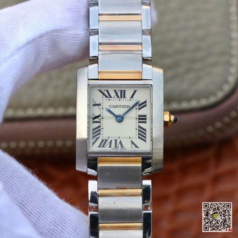 Best Replica Cartier Replica Tank Francaise Ladies Two Tone W51007Q4 1:1 Best Edition Swiss Quartz - Colareps
