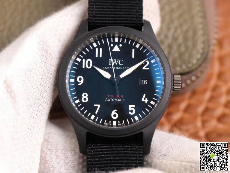 Best Replica Replica IWC Pilot Top Gun IW326901 1:1 Best Edition MKS Factory Black Dial Swiss ETA2892 - Colareps