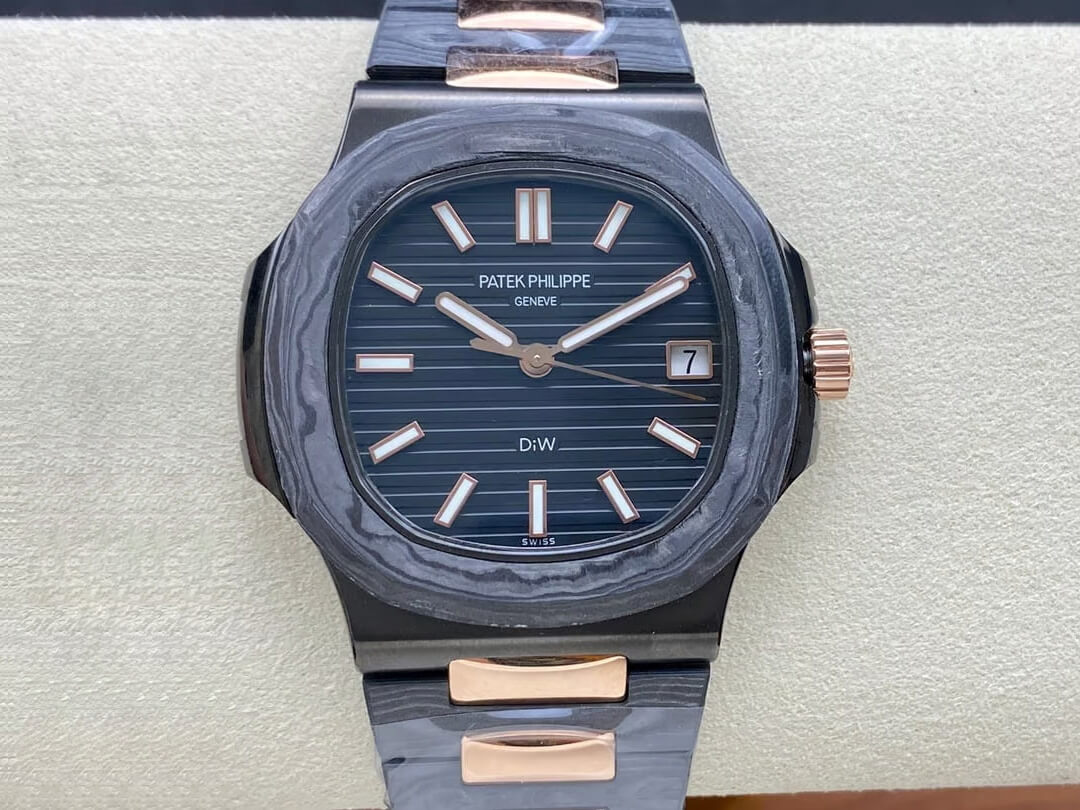 Best Replica Replica Patek Philippe Nautilus 5711 DiW 1:1 Best Edition Carbon Fiber Case - Colareps