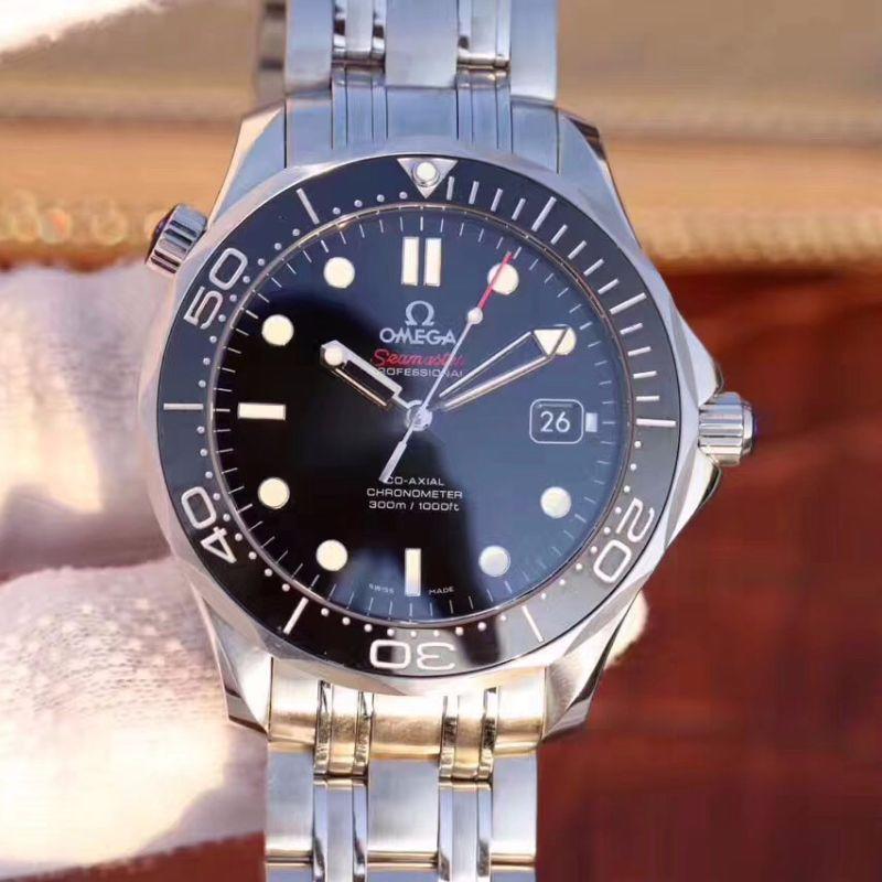 Best Replica Replica Omega Seamaster Diver 300m 212.30.41.20.01.003 MKS Factory Mechanical Watches 1:1 Best Edition Swiss ETA2824 Black Dial - Colareps