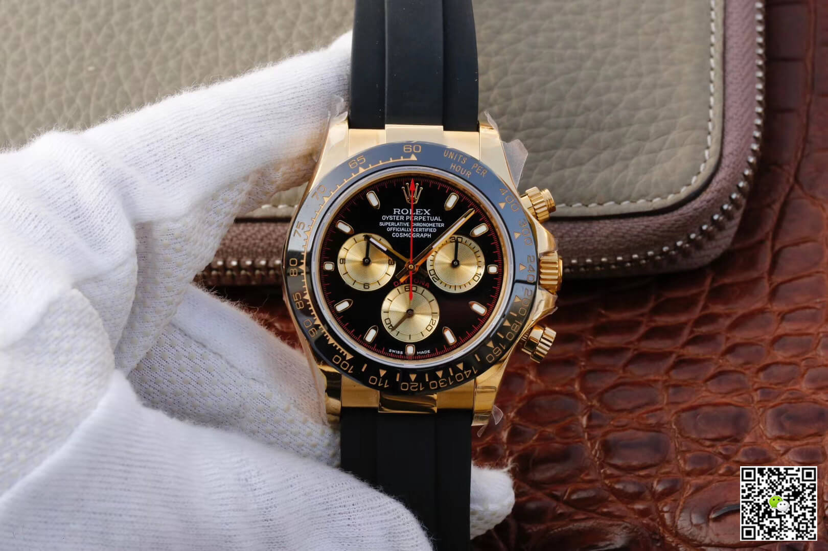 Best Replica Replica Rolex Daytona Cosmograph M116518ln-0047 1:1 Best Edition JH Factory Yellow Gold Chronograph - Colareps