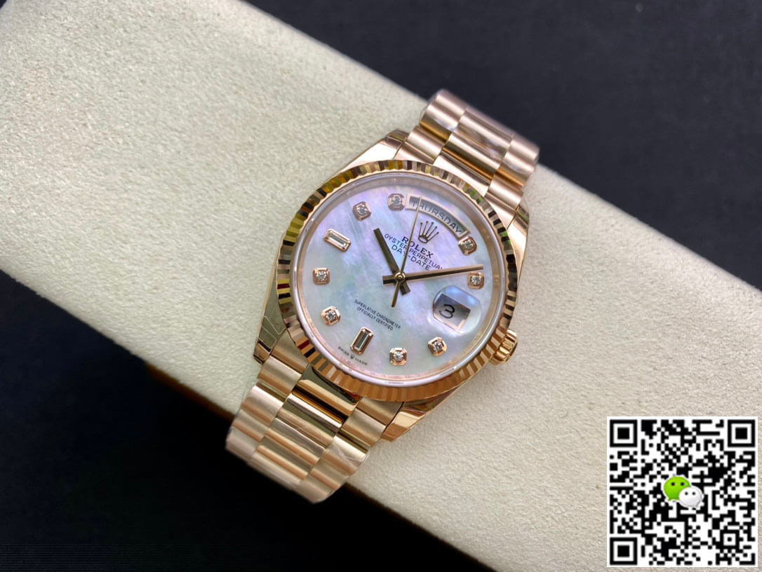 Best Replica Replica Rolex Day Date M128235-0029 1:1 Best Edition EW Factory Rose Gold - Colareps