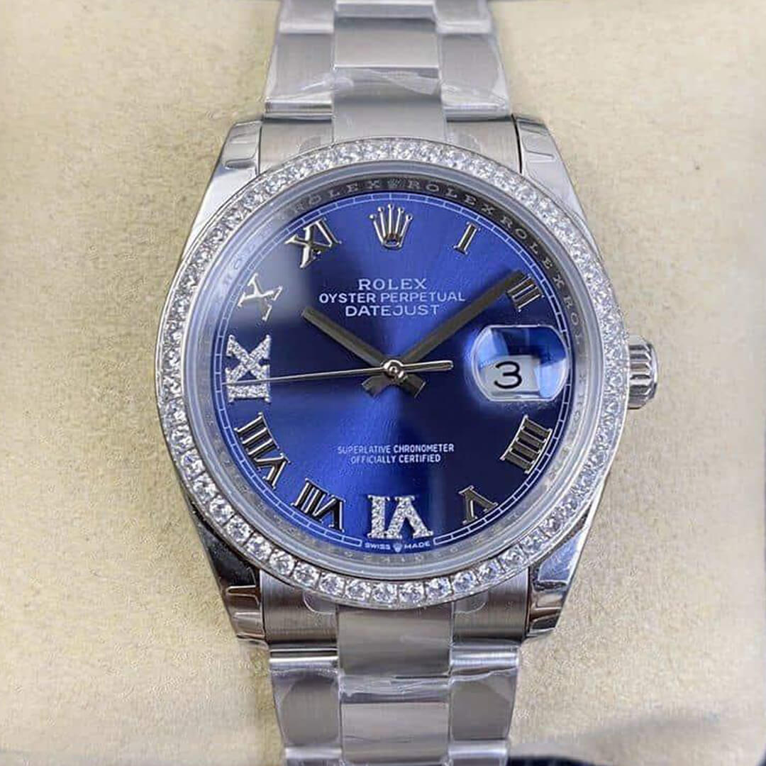 Best Replica Replica Rolex Datejust M126284RBR 1:1 Best Edition EW Factory Blue Dial - Colareps
