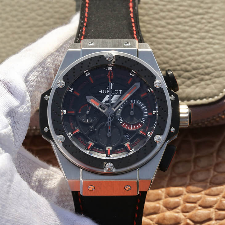 Best Replica Hublot Replica King Power 703.ZM.1123.NR.FMO10 1:1 Best Edition V6 Factory Black Dial - Colareps