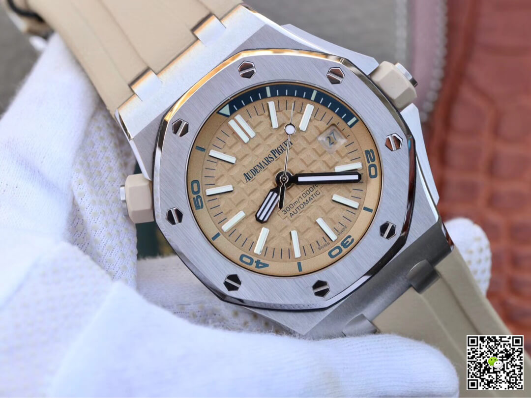 Best Replica Replica Audemars Piguet Royal Oak Offshore 15710ST.OO.A085CA.01 1:1 Best Edition JF Factory Beige Dial - Colareps