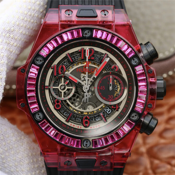 Best Replica Replica Hublot Big Bang 411.JX.4802.RT 1:1 Best Edition Red Case Black Strap - Colareps