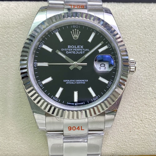 Best Replica Replica Rolex Datejust M126334-0017 1:1 Best Edition EW Factory Black Dial - Colareps