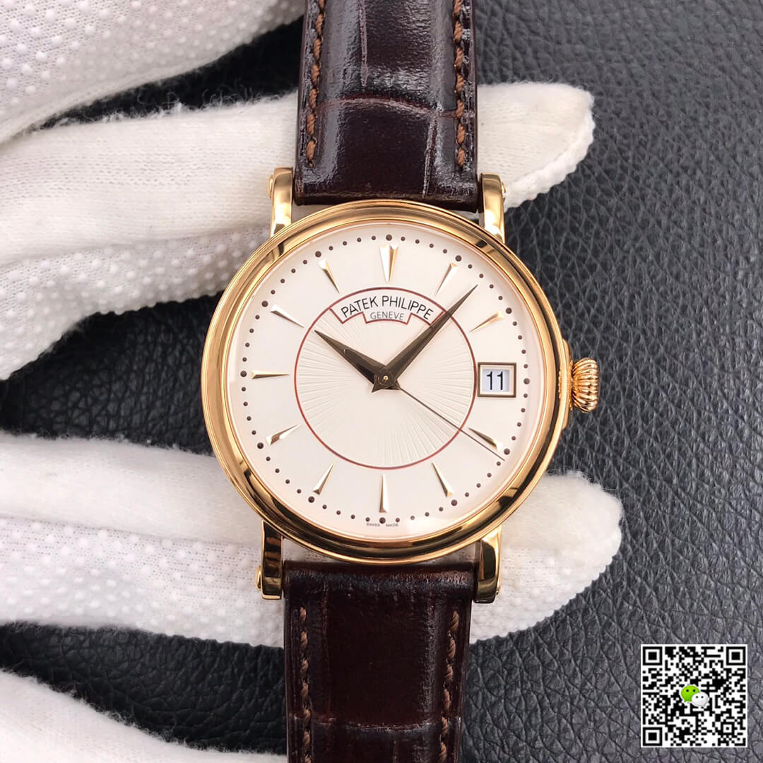 Best Replica Replica Patek Philippe Calatrava 5153J-001 1:1 Best Edition ZF Factory White Dial Rose Gold - Colareps