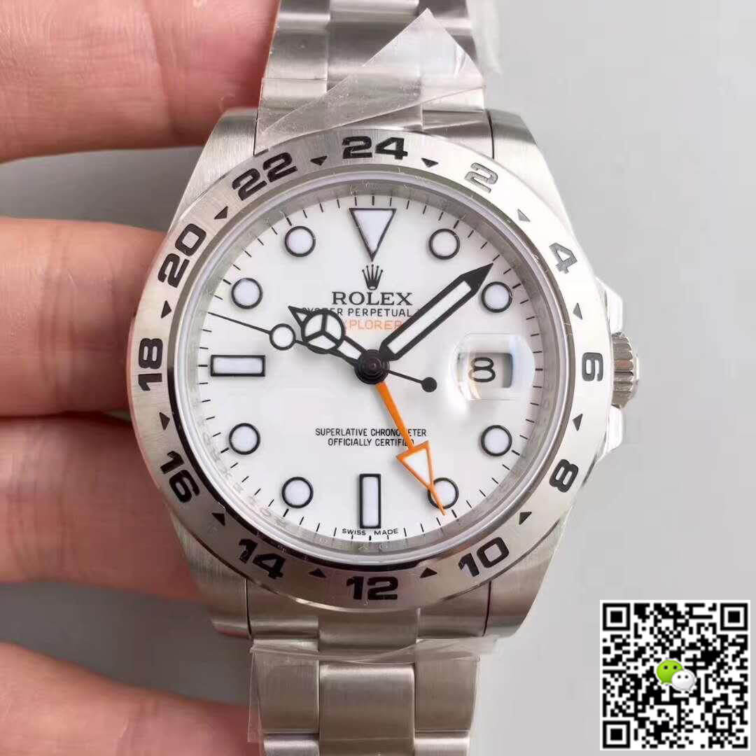 Best Replica Replica Rolex Explorer II 216570 Noob Factory 1:1 Best Edition Swiss ETA3187 White Dial - Colareps