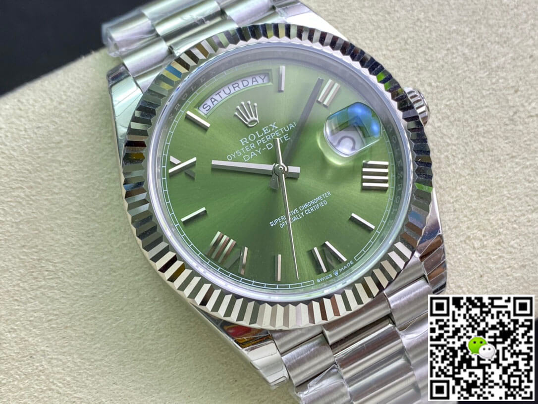 Best Replica Replica Rolex Day Date M228239-0033 1:1 Best Edition EW Factory Olive Green Dial - Colareps