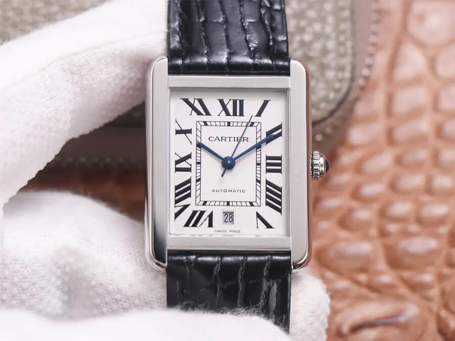 Best Replica Replica Cartier Tank WSTA0029 1:1 Best Edition V9 Factory White Dial - Colareps