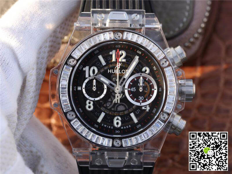 Best Replica Replica Hublot Big Bang Unico 411.JX.1170.RX Men Watches 1:1 Best Edition Swiss ETA1242 Black Rubber Strap - Colareps