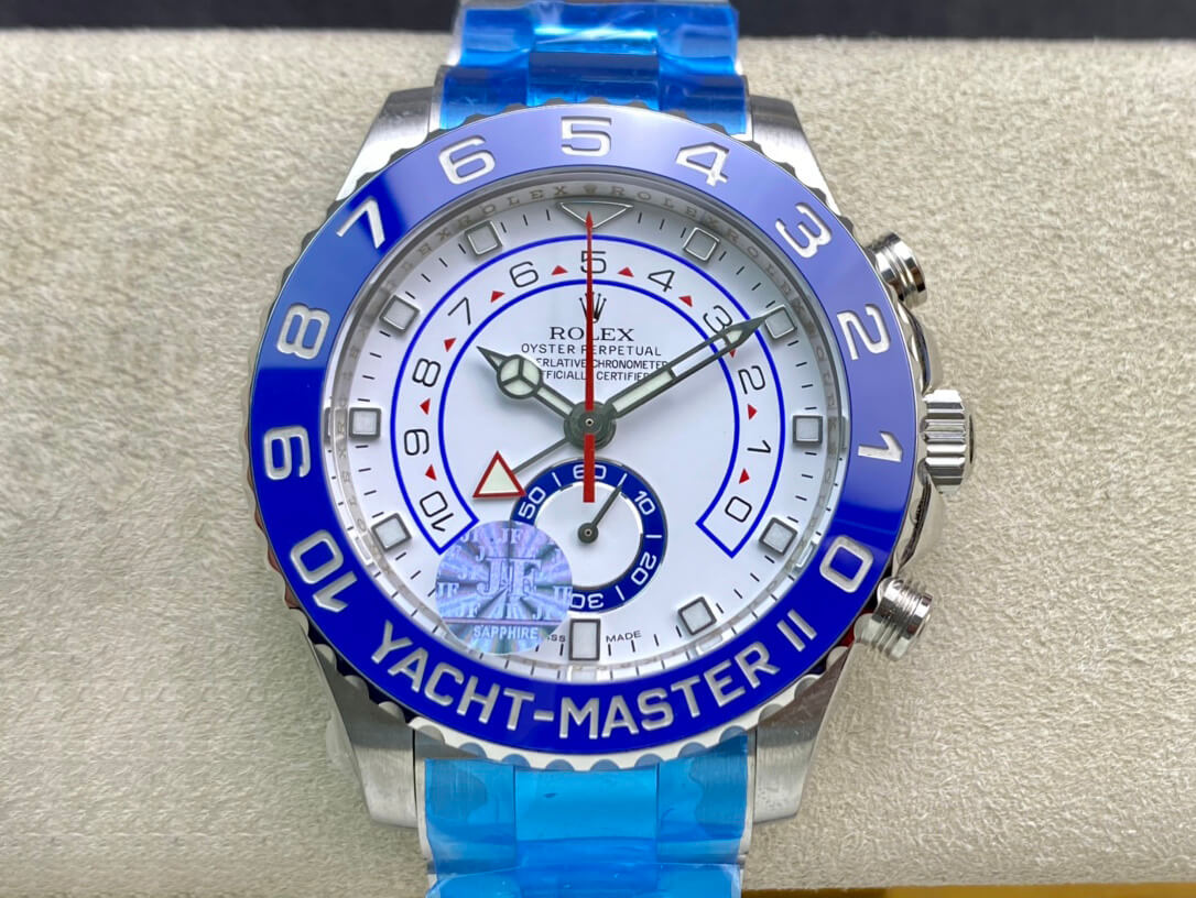 Best Replica Replica Rolex Yacht-Master M116680-0002 1:1 Best Edition JF Factory White Dial - Colareps
