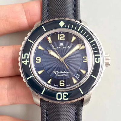 Best Replica Replica Blancpain Fifty Fathoms 5015D-1140-52B ZF Factory Men Watches 1:1 Best Edition Swiss ETA2836-2 Blue Dial - Colareps