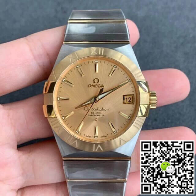 Best Replica Replica Omega Constellation 123.20.38.21.08.001 1:1 Best Edition VS Factory Champagne Dial - Colareps