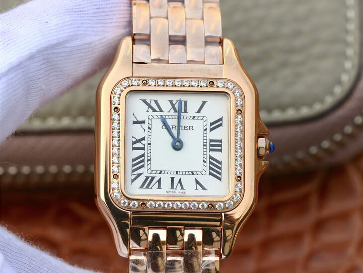 Best Replica Replica Panthere De Cartier WJPN0009 27MM 1:1 Best Edition 8848 Factory Diamond-set Bezel - Colareps