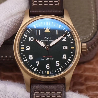 Best Replica Replica IWC Pilot Spitfire IW326802 1:1 Best Edition MKS Factory Black Dial Swiss ETA9015 - Colareps