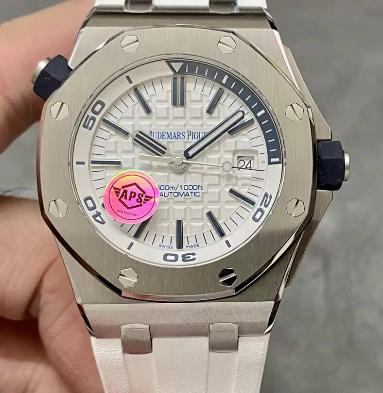 Best Replica Replica Audemars Piguet Royal Oak Offshore 15710ST.OO.A010CA.01 1:1 Best Edition APS Factory White Dial - Colareps