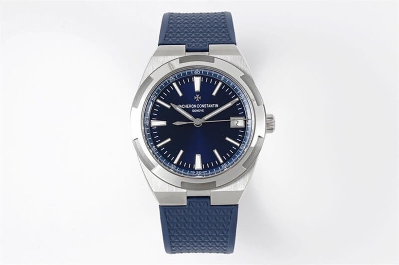 Best Replica Replica Vacheron Constantin Overseas 4500V 1:1 Best Edition PPF Factory Blue Rubber Strap - Colareps