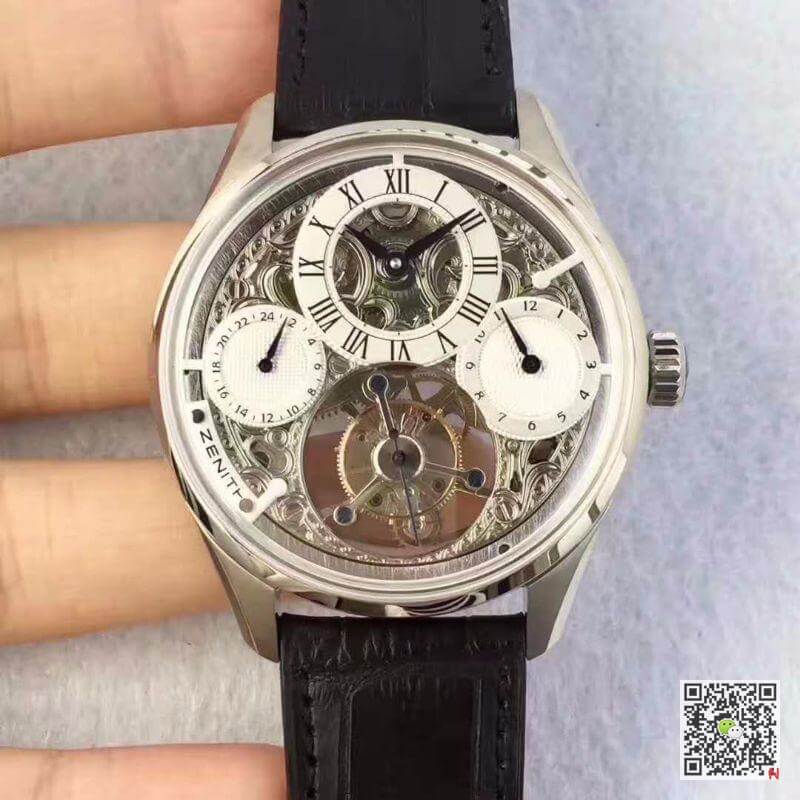 Best Replica Replica Zenith EP Calender Skeleton Tourbillon RG/LE 1:1 Best Edition Swiss Tourbillon - Colareps