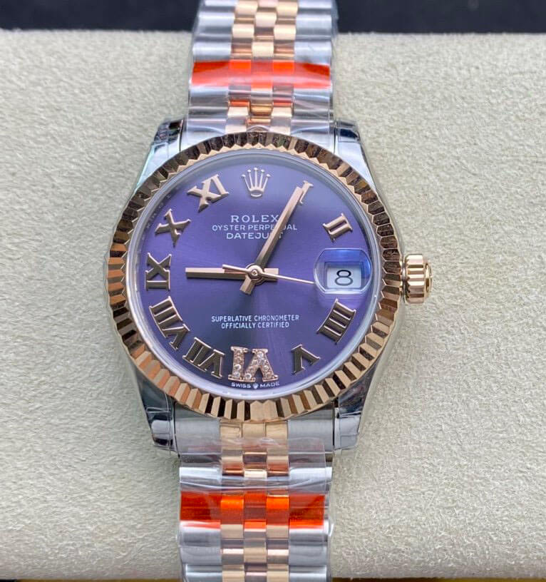 Best Replica Replica Rolex Datejust M278271-0020 1:1 Best Edition TW Factory Eggplant Purple Dial - Colareps