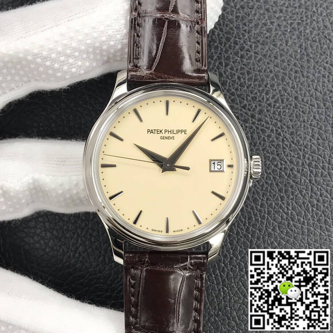 Best Replica Replica Patek Philippe Calatrava 5227G-001 1:1 Best Edition 3K Factory Leather Strap - Colareps