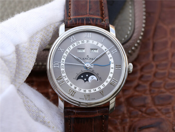 Best Replica Replica Blancpain Villeret 6654-1113-55B 1:1 Best Edition OM Factory V2 Grey Dial - Colareps