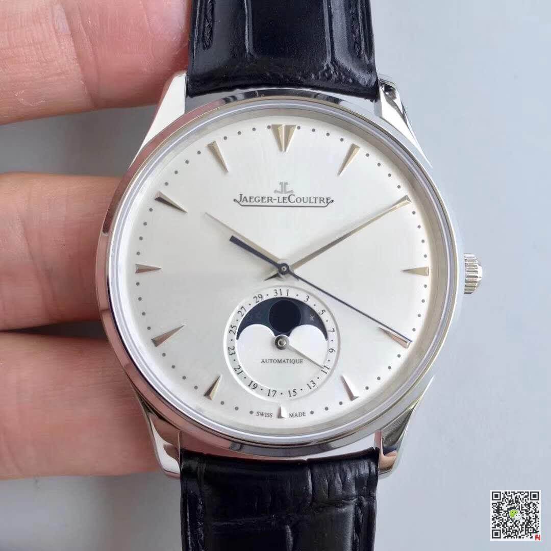 Best Replica Replica Jaeger-LeCoultre Master Ultra-Thin Q1368420 ZF Factory 1:1 Best Edition Swiss ETA925 Silver Dial Black Leather Strap - Colareps