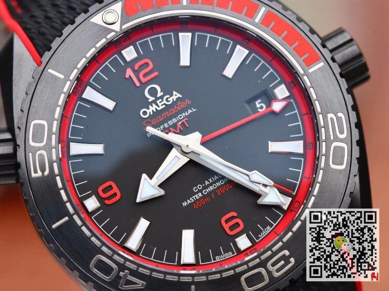 Best Replica Replica Omega Seamaster Planet Ocean 215.92.46.22.01.003 VS Factory 1:1 Best Edition Swiss ETA8906 Black Nylon Strap - Colareps
